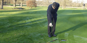 dropping a golf ball