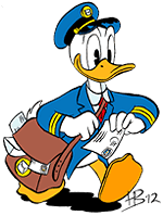 Donald Duck Post Letter