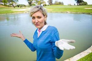 confused golfer
