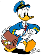 Donald Duck Post Letter